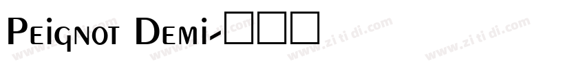 Peignot Demi字体转换